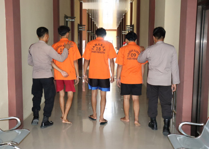 COD di SPBU, Tiga Pemuda Sebagai Kurir Narkoba Asal Pringsewu Ditangkap Polisi 
