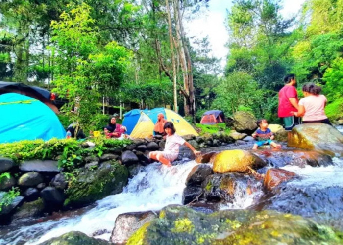 Ada 3 Buah Spot Air Terjun  untuk  Camping di Subang Bisa bermain Air Sepuasnya  