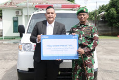 Kodim 0429/Lamtim Terima Ambulans CSR BRI, Guna Mendukung Layanan Kesehatan hingga Pelosok Desa