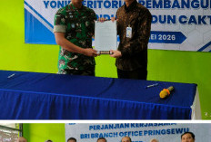 BRI Jalin Kerjasama Dengan Yonif TP 945/Pandu Pepadun Cakti