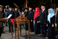 Pelantikan Perdana di Ruang Terbuka, Lima Pejabat Eselon II Metro Resmi Dikukuhkan