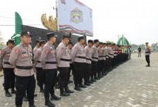 Polres Pringsewu Kerahkan 156 Personel Amankan Kampanye Pilkakon Serentak