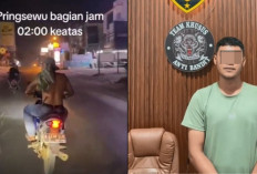 Polisi Ungkap Identitas Pria Bertelanjang Dada Bawa Pisau di Pringsewu