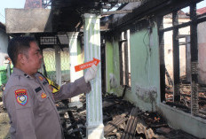Dipicu Korsleting Saat Cas HP, Rumah Warga di Pekon Wates Ludes Terbakar