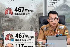 Abu Vulkanik Ganggu Kesehatan, 467 Warga Tanggamus Terserang Batuk dan ISPA
