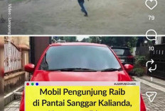 Mobil Brio Pengunjung Pantai Sanggar Kalianda Raib Dicuri, Keamanan Dipertanyakan 