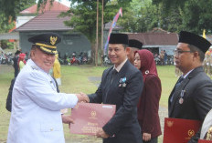 HUT ke-29 Tanggamus, Hendra Fery Terima Penghargaan Perancang Identitas Daerah