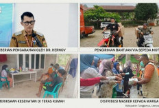 Gerak Cepat Hadapi Abu Vulkanik, Pemkab Tanggamus Salurkan Masker dan Obat ke Wilayah Terdampak