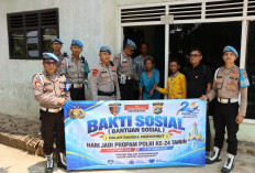 HUT ke-24 Propam Polri, Jajaran Polres Pringsewu Sambangi Warga Kurang Mampu
