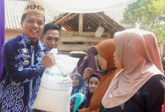 694 Warga Pamenang Terima Bantuan Beras, Total Capai 20,8 Ton