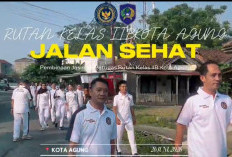 Perkuat Kebugaran Pegawai, Rutan Kotaagung Gelar Jalan Sehat dan Senam Bersama
