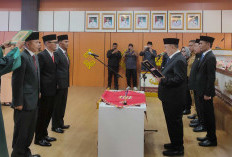 Bupati Tanggamus Lantik Inspektur, Kadiskes-Kadisdamkarmat