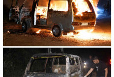 Minibus Terbakar di Tanjakan Way Sekampung, Sopir Alami Luka Bakar Akibat Ledakan Mesin