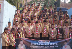 Lepas Kontingen Jambore Nasional XII, Wabup Tanggamus Minta Peserta Jaga Nama Baik Daerah