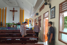 Pastikan Keamanan Jelang Misa Natal, Kapolsek Sukoharjo Cek Sejumlah Gereja
