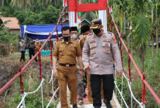 Jembatan Merah Putih Tanjung Raja-Tanjung Jati Kembali Dibuka, Warga Tak Lagi Menyeberangi Sungai