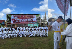 Ratusan Karateka Ikuti UKT KKI Tanggamus, Semangat Tak Surut Meski Panas Terik Hingga Diguyur Hujan