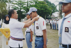 Bupati Pringsewu Pimpin Apel Satuan Paskibra Sekolah 