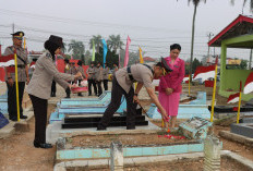 Jelang Hari Bhayangkara ke-80, Polres Pringsewu Ziarah ke TMP Purna Yudha Bhakti
