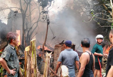 Rumah di Tegal Wangi, Kota Agung Ludes Terbakar, Kerugian Ditaksir Capai Rp60 Juta