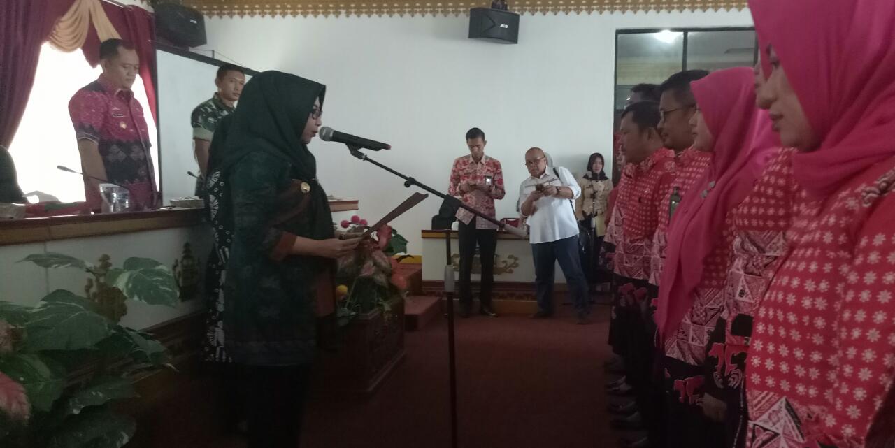 Bupati Kukuhkan Kepengurusan  P2TP2A Periode 2018-2023