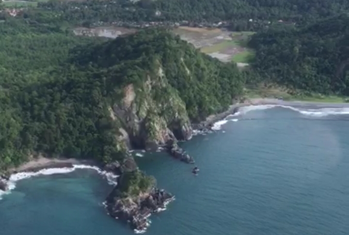 Patroli Udara Pasca Tsunami di Pesisir Pantai Tanggamus, Ini Hasilnya