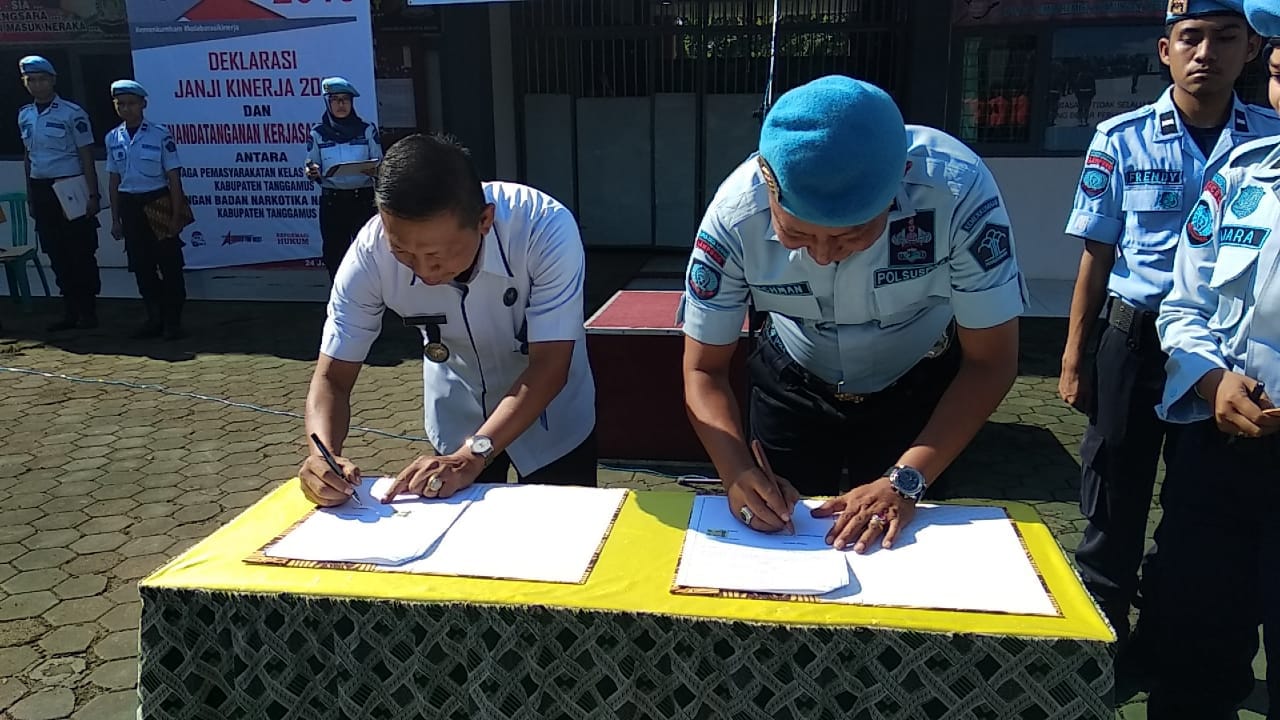 Lapas Kotaagung Tandatangani MoU Dengan BNNK Tanggamus