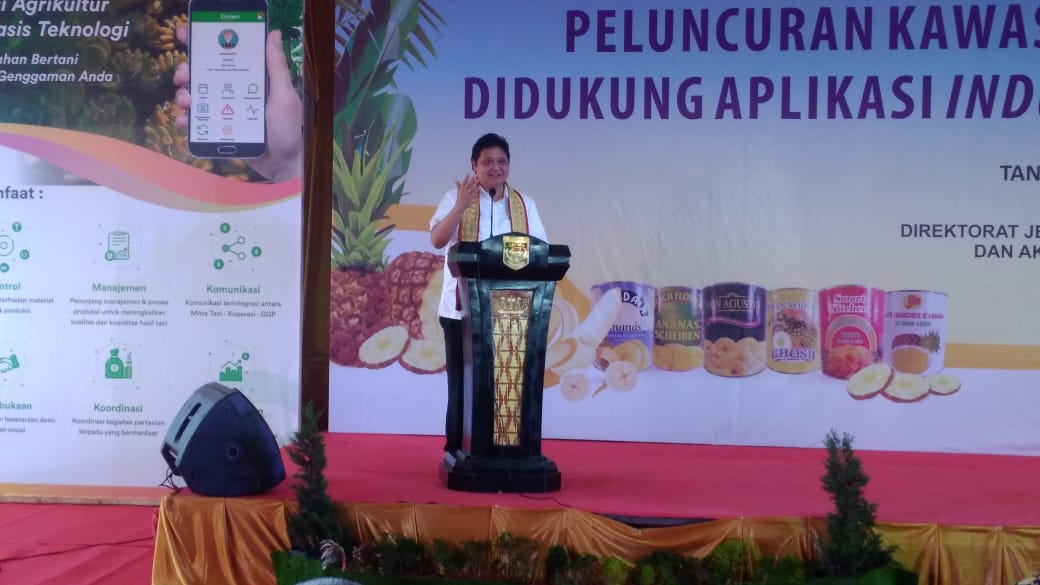 Kunjungi Tanggamus, Airlangga Luncurkan Kawasan Industri Hortikultura