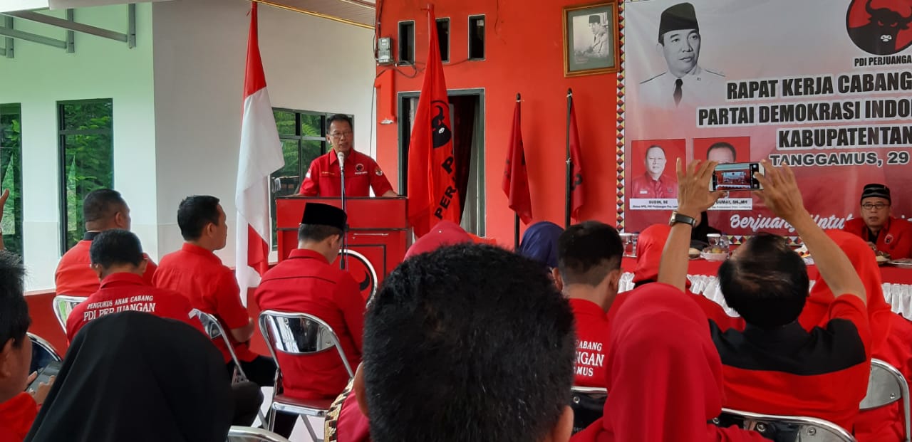 Rakercab PDIP Tanggamus Munculkan 7 Nama Calon Ketua DPC