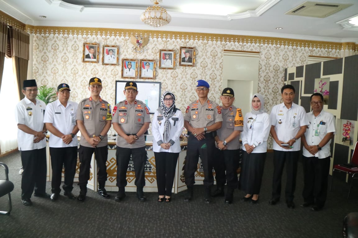 Wakapolda Kunjungi Kantor Bupati Tanggamus