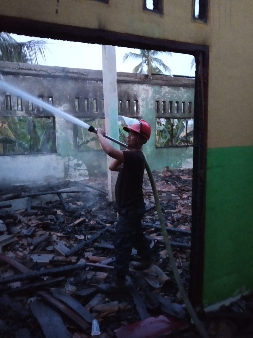 Gedung MTs Baiturahman Terbakar, Kerugian Capai Ratusan Juta Rupiah