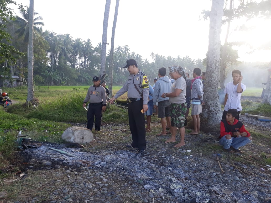 Sembilan Perahu Nelayan Terbakar,  Diduga Sengaja Dibakar