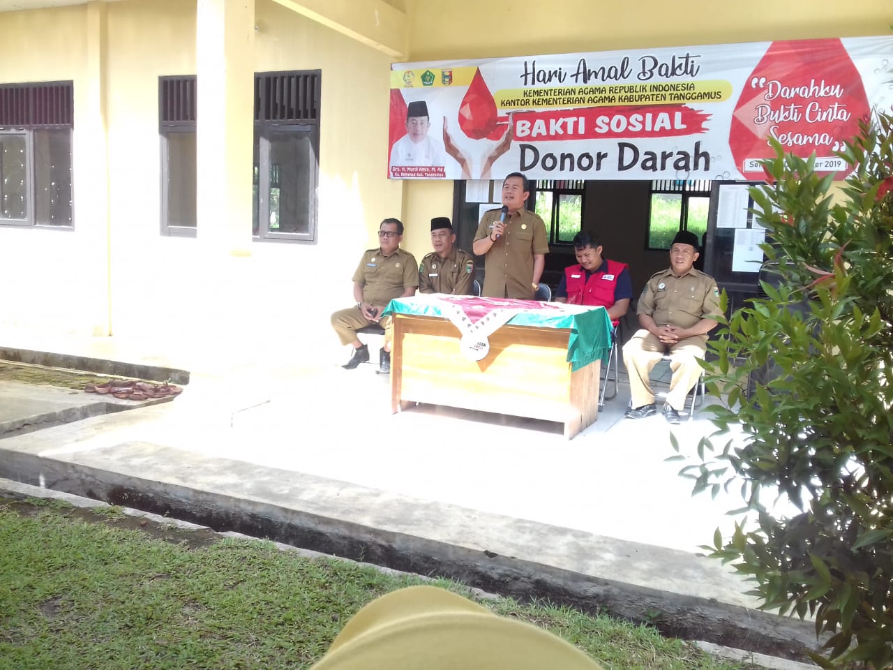 Peringati HAB Ke 74 , Kemenag Tanggamus Baksos Donor Darah