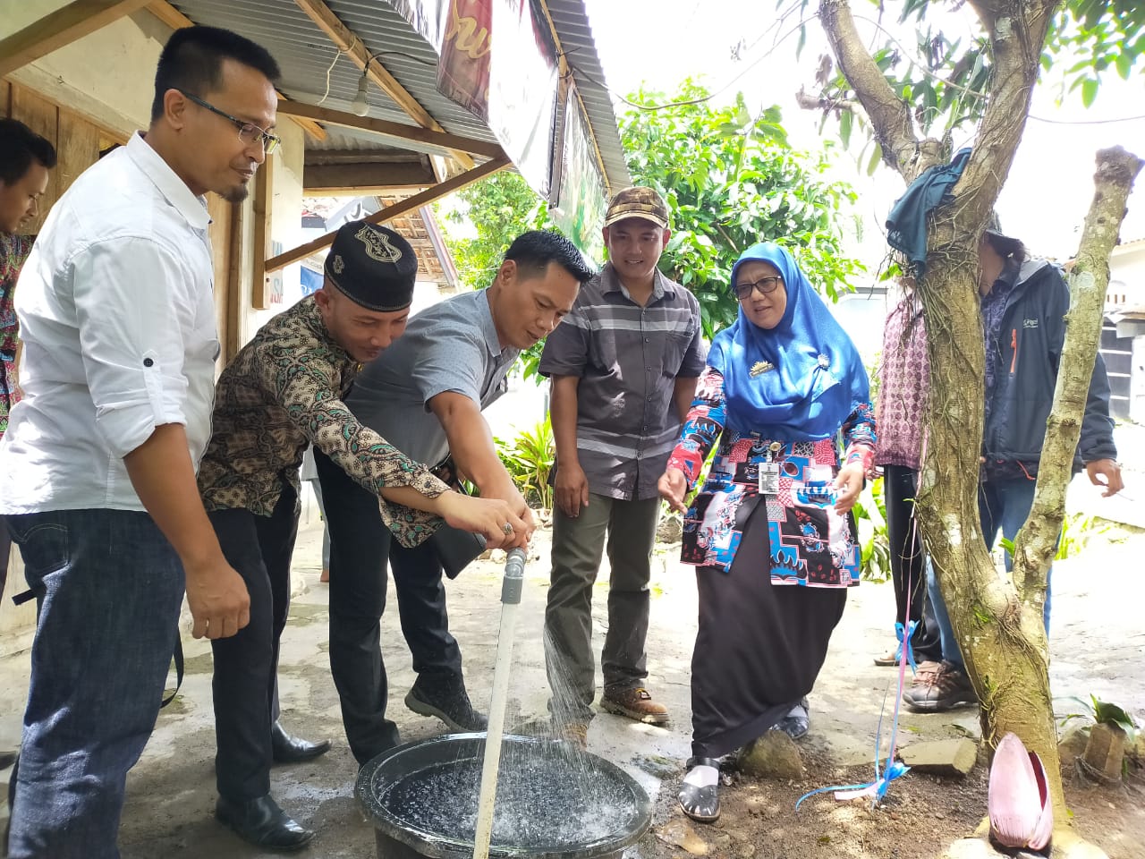 300 Rumah di Pekon Tanjung Anom Nikmati Air Bersih Pamsimas