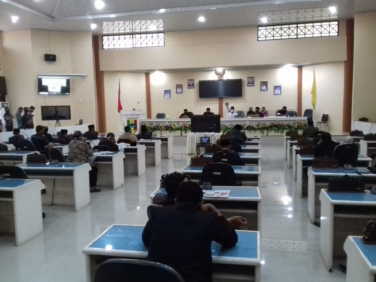 DPRD Tanggamus Gelar Paripurna Melalui Video Conference