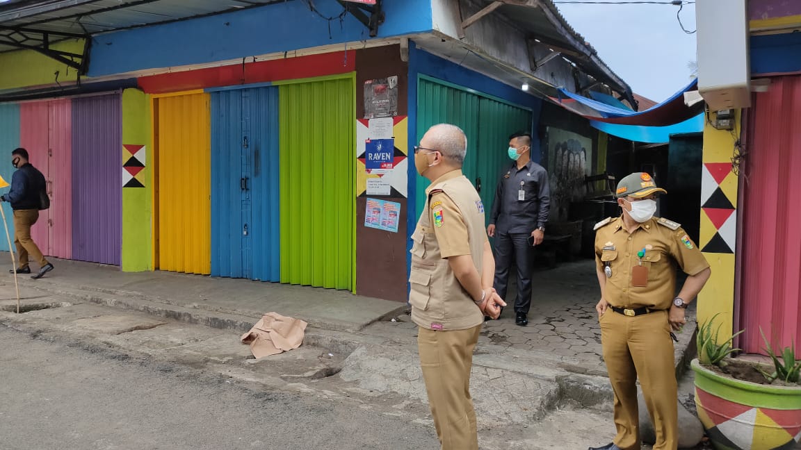 Pasar Kotaagung di Lockdown