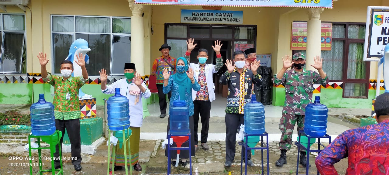 Kecamatan Pematangsawa Peringati Hari Cuci Tangan se-Dunia