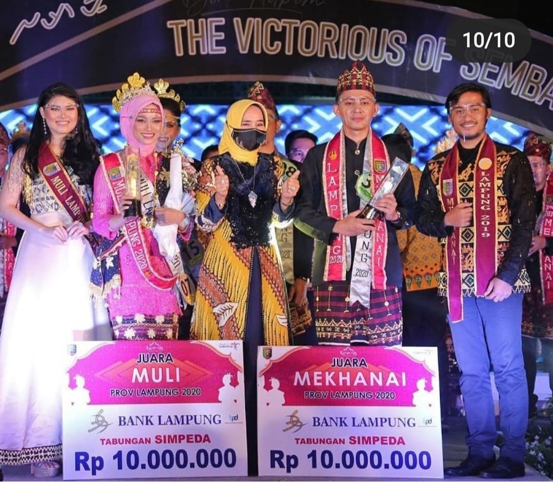 Muli Tanggamus Raih Juara I Pemilihan Muli Mekhanai Provinsi Lampung