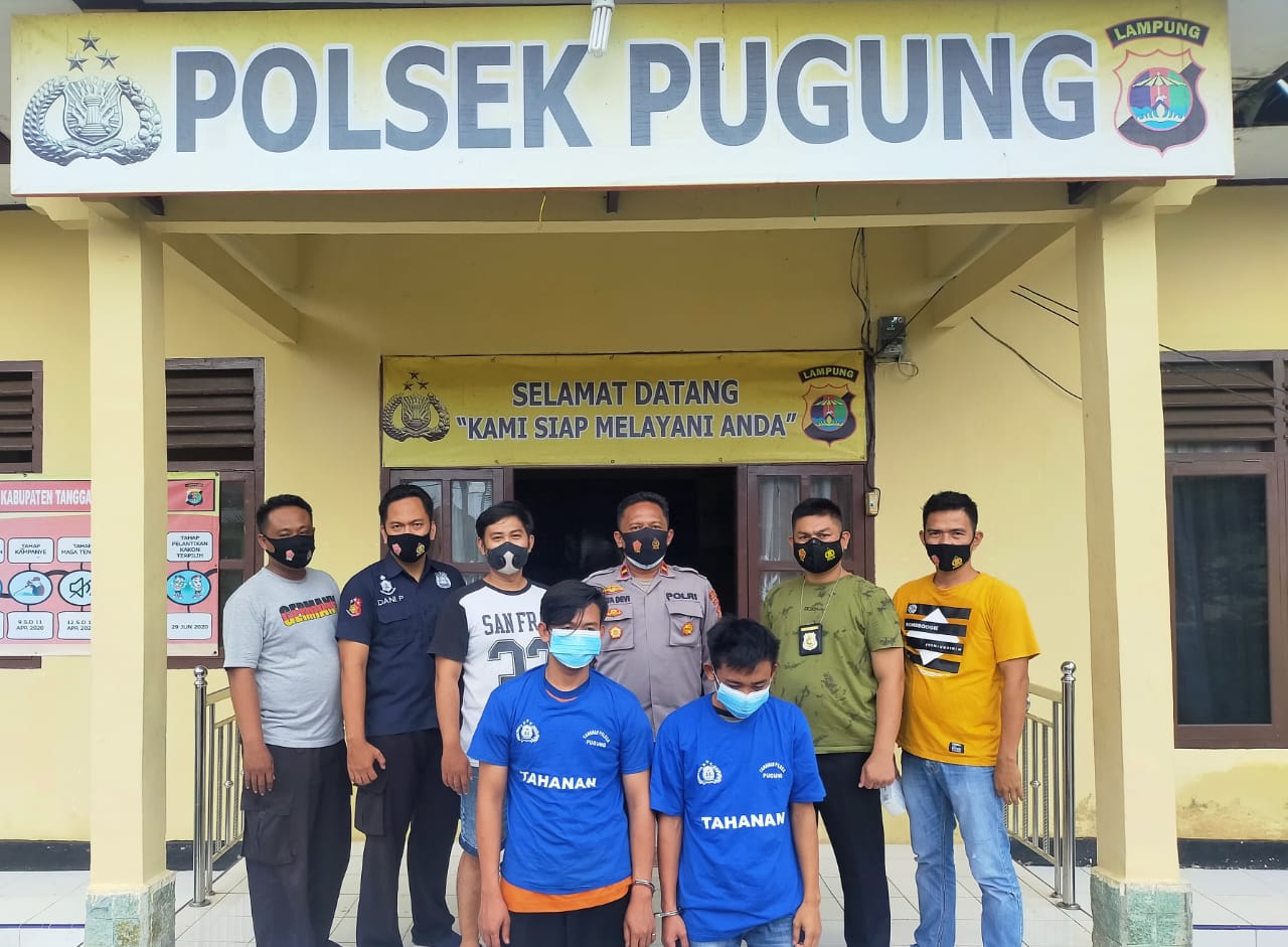 Dua Pelaku Penodongan Digulung Polsek Pugung