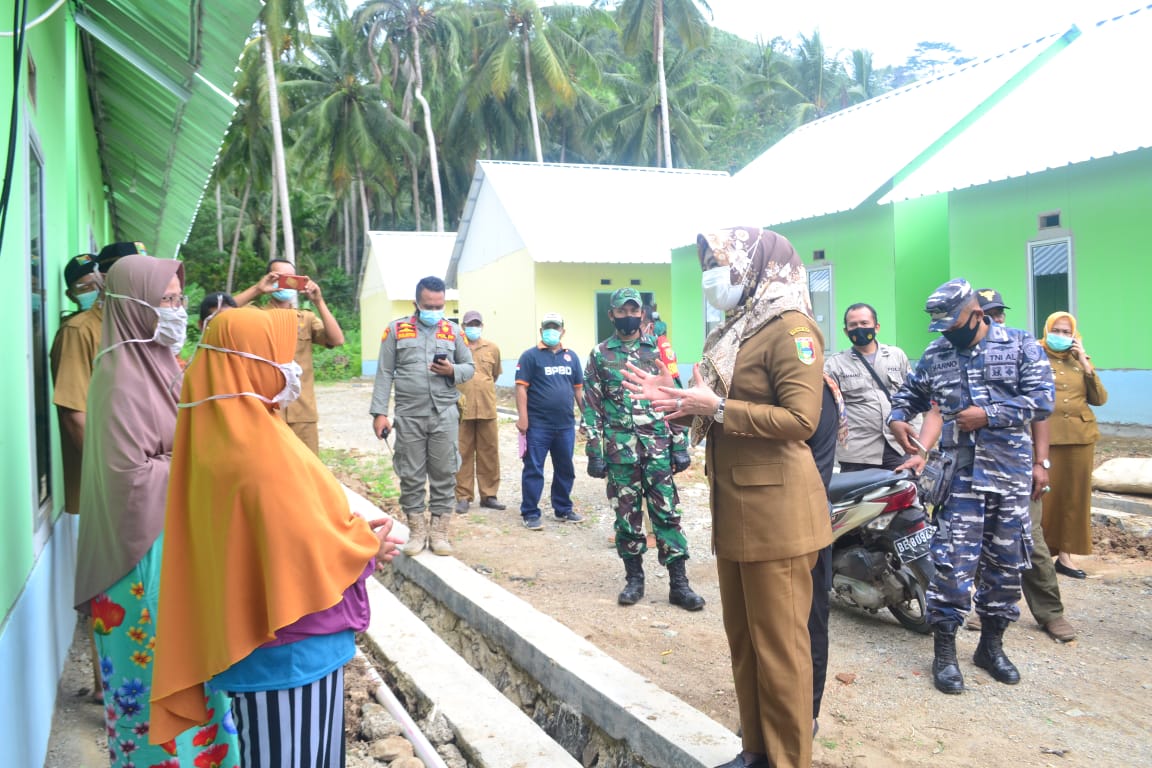 Bupati Tinjau Pembangunan Rumah Korban Tsunami