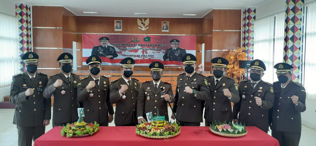 Kejari Tanggamus Peringati HBA Ke 61 Secara Sederhana