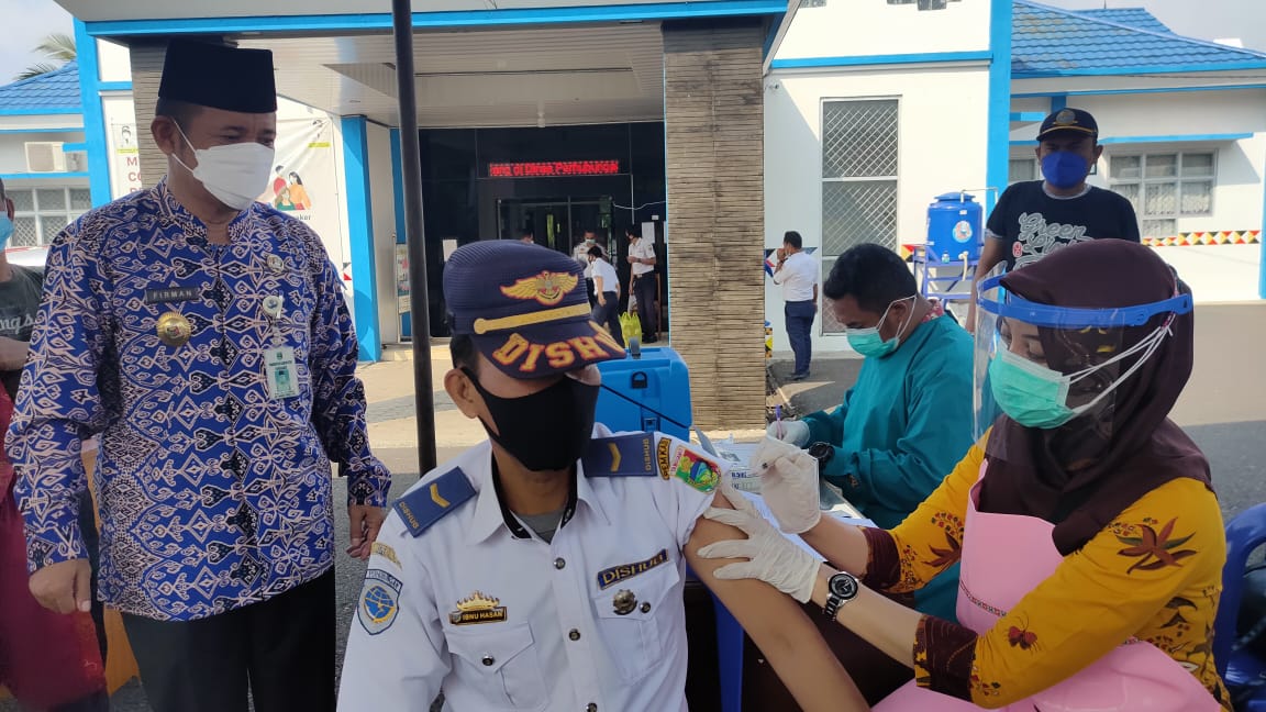 Puluhan Pegawai Dishub Divaksin Covid 19