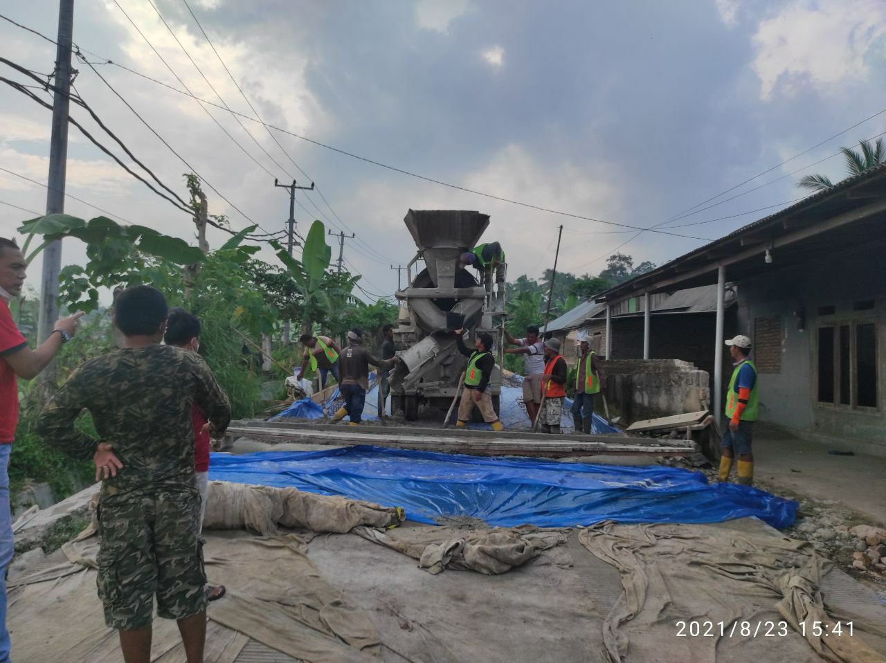 Jalan Pekon Kotaagung-Campang Di Rigid Beton