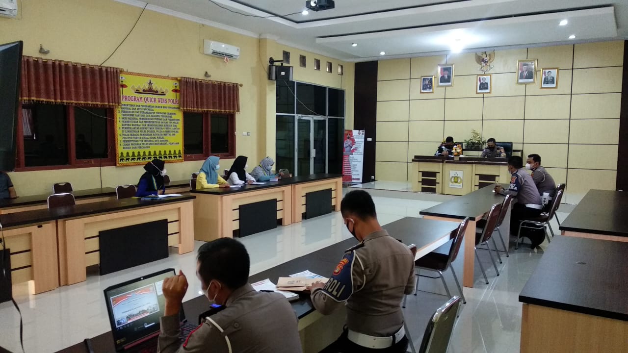 PMII STMIK Kotaagung Audiensi dengan Satlantas Polres Tanggamus