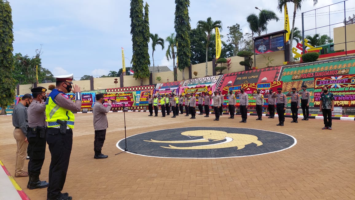 Personel Polres Tanggamus Terlibat Pengamanan Kunker Jokowi ke Pringsewu