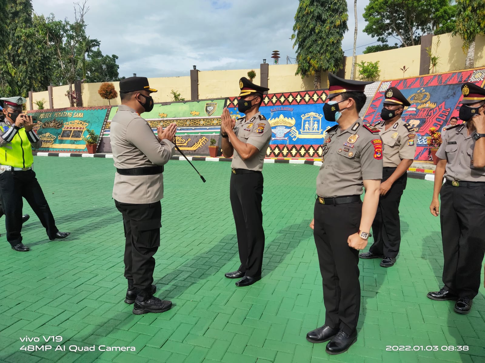 Puluhan Personel Polres Tanggamus Naik Pangkat