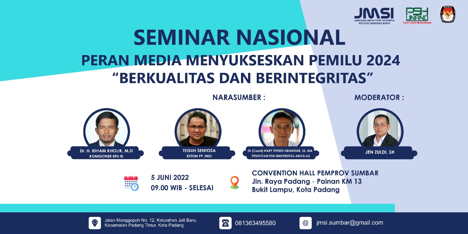 JMSI Sumbar Kupas Peluang dan Tantangan Pemilu 2024 melalui Seminar Nasional