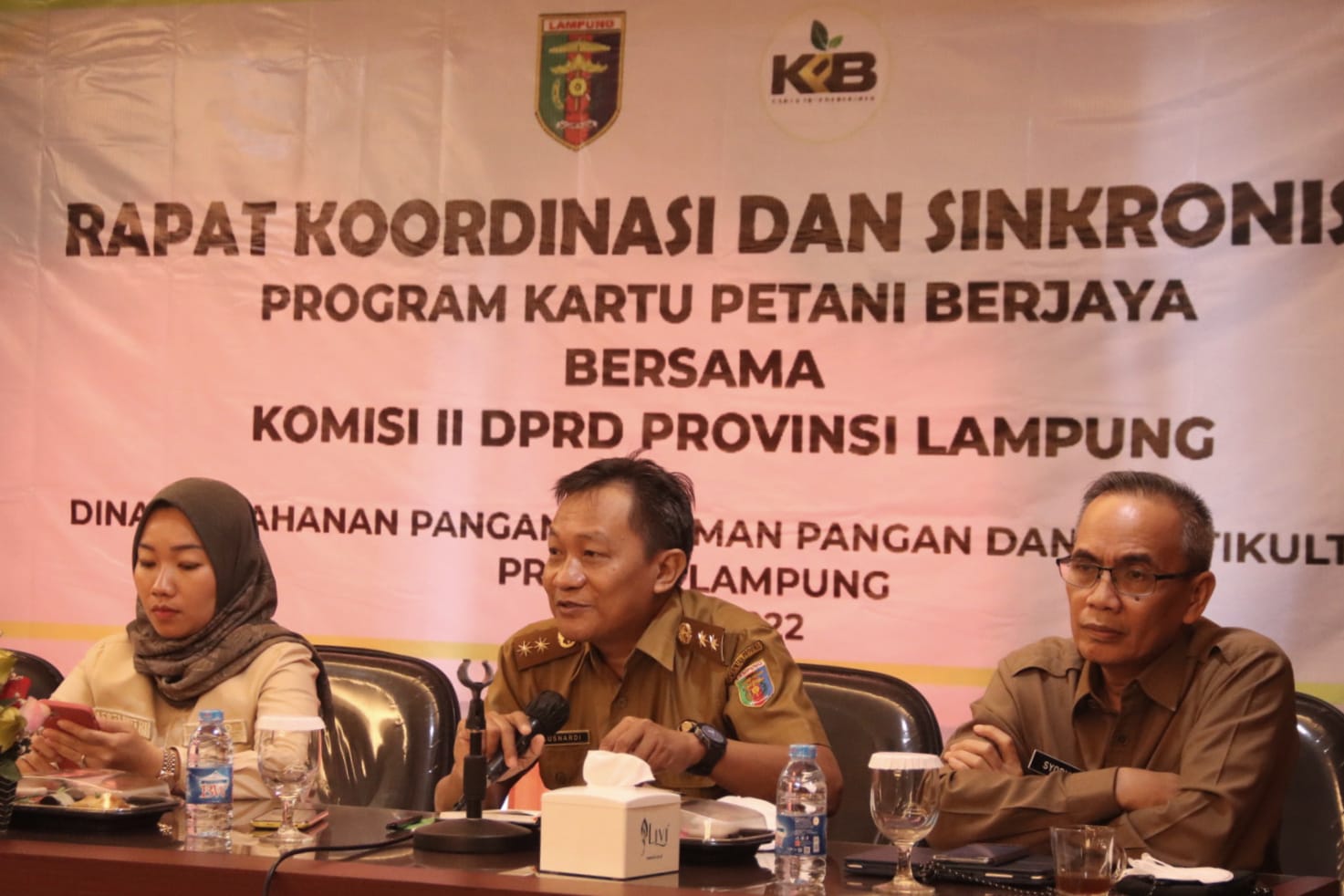 Sosialisasi, Koordinasi dan Sinkronisasi, Tim Kartu Petani Berjaya Undang Komisi II DPRD Provinsi Lampung