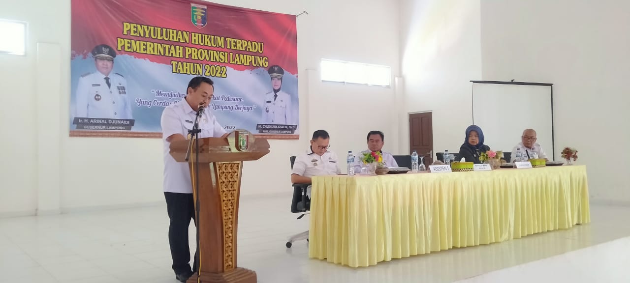 Biro Hukum Pemprov Lampung Gelar Penyuluhan Hukum di Pringsewu
