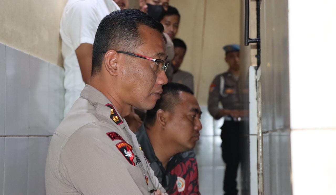 Awali Tugas Sebagai Kapolres Tanggamus, AKBP Siswara Hadi Chandra Ceramahi Tahanan